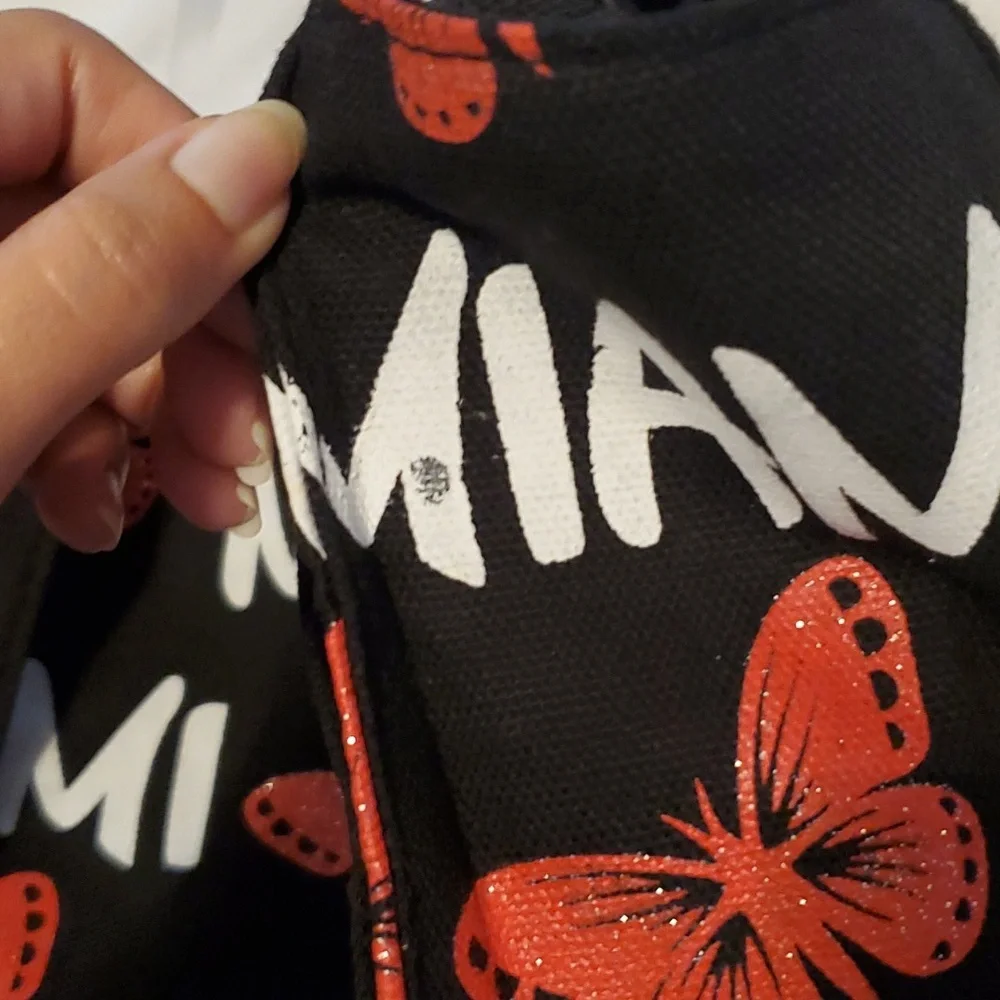 💸 5 for $20 | NWT Maran' Athah Miami Butterfly Canvas Tote Bag - Picture 16 of 16